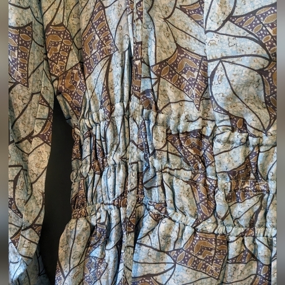 Ramy Brook TATUM LONG SLEEVE MINI DRESS IN MYSTIC LEAF Size XS - Picture 6 of 10